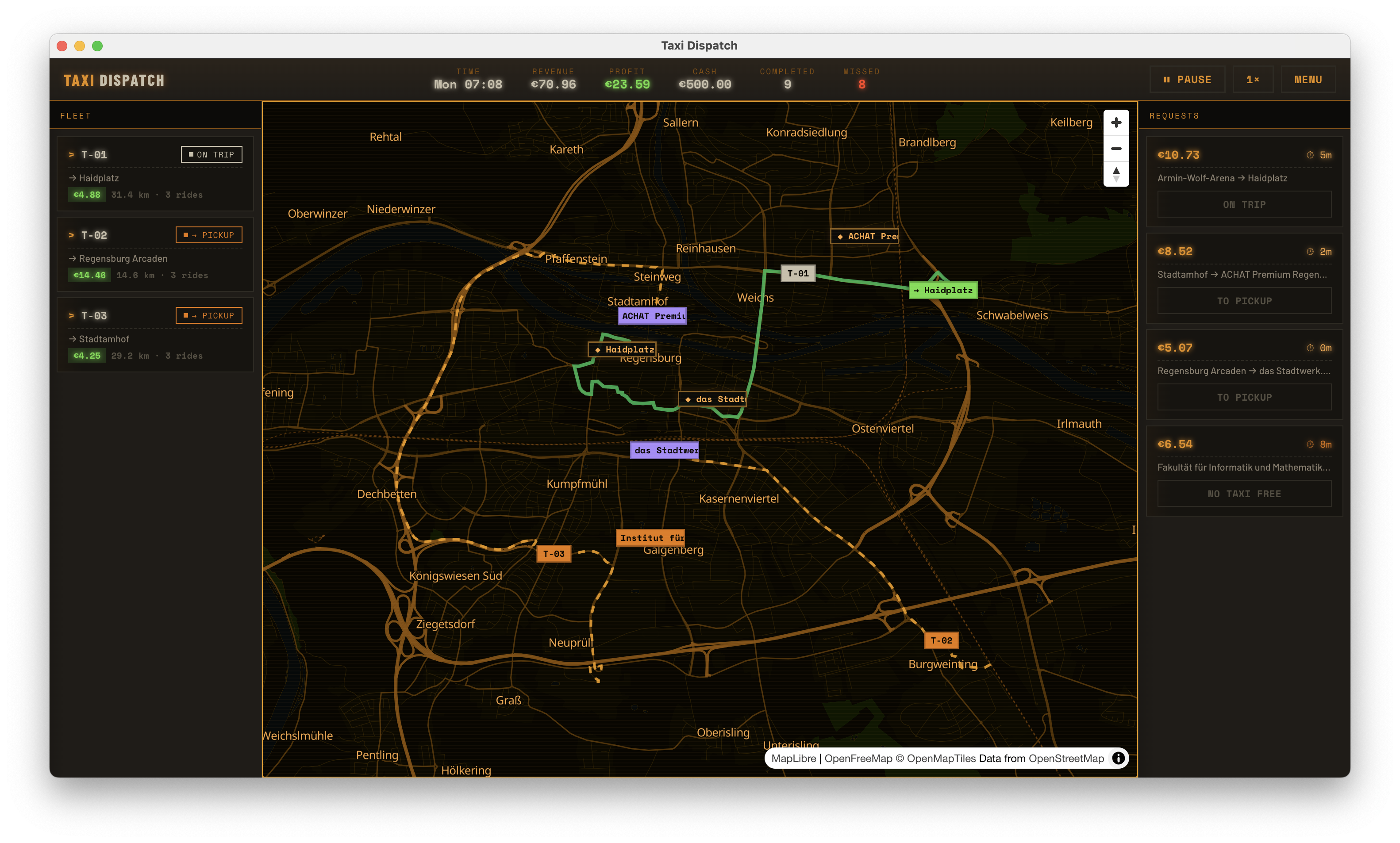 Taxi Dispatch screenshot